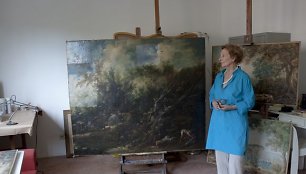 Giovanna Lozoraitis savo studijoje