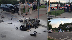 Avarijoje Kaune žuvo motociklo vairuotojas