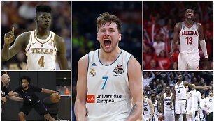NBA naujokų biržos favoritai, L.Dončičius (viduryje) tarp jų.