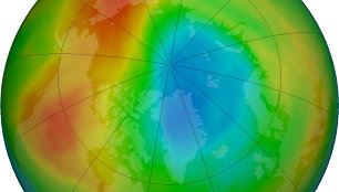 Suplonėjęs ozono sluoksnis virš Arkties