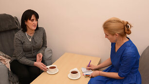 Gailutė Matačiūnaitė (kairėje) ir žurnalistė Skaistė Vasiliauskaitė-Dančenkovienė