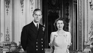 Karalienė Elizabeth ir Princas Philipas 1947