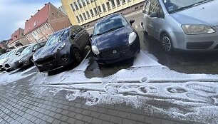 Kru&scaron;a lyg sniegas Lenkijoje