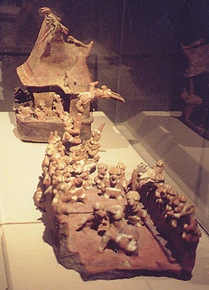 Figūrėlių rinkinys, vaizduojantis ullamaliztli, 200 m. pr. Kr., Meksika