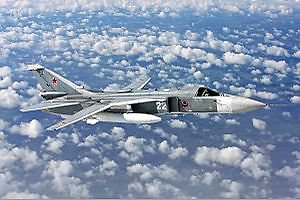 wikipedia.com nuotr./Su-24 karo lėktuvas.