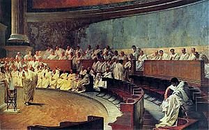 C.Maccario freska Ciceronas smerkia Katiliną