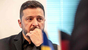 Volodymyras Zelenskis / MICHAEL KAPPELER / AFP