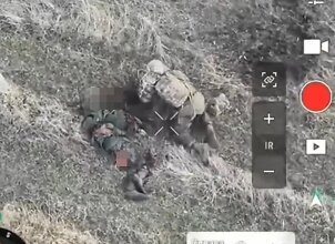 Dronais filmuoja paskutines Rusijos karių akimirkas: &bdquo;Mūsų užduotis &ndash; pasijuokti i&scaron; prie&scaron;ų&ldquo;