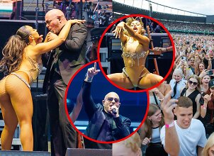 Pitbull sudrebino Kauną: sausakim&scaron;ame stadione &ndash; &scaron;ou su nuogybėmis, tūkstančiai &bdquo;plikių&ldquo; ir ypatingas svečias