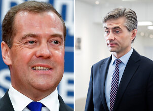 Medvedevas užsipuolė Budrį: &bdquo;Nevispročiai i&scaron; Baltijos &scaron;alių&ldquo;