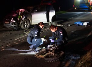 Vilniaus rajone žuvo pagrindiniu keliu nepraleisto motociklo vairuotojas: jis buvo nepilnametis