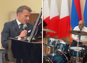Jerevane &ndash; Macronas užtraukė graudžią baladę