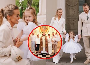 Ugnė ir Marius Sipariai dukrai Umai surengė krik&scaron;tynas &ndash; duotas krik&scaron;to vardas nustebins: &bdquo;Visi i&scaron;girdom pirmąkart&ldquo;