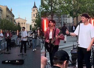 Rusi&scaron;kos dainos pačiame Vilniaus centre sukėlė pykčio audrą