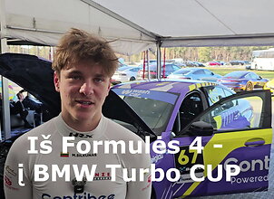 Markas &Scaron;ilkūnas i&scaron; Formulės 4 persėdo į BMW Turbo CUP. Kokie įspūdžiai?