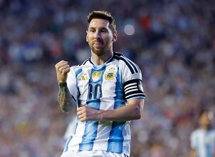 Sugrįžęs Messi i&scaron;kart sukūrė įvartį, o Argentina triu&scaron;kino rinktinę i&scaron; Europos