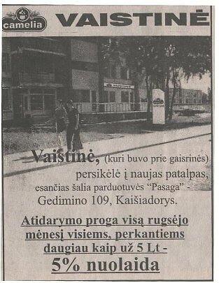Pranešimo aut. nuotr./Laikraščio iškarpa