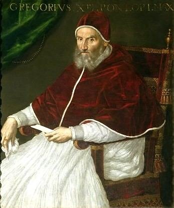 LEM iliustr./Popiežius Grigalius XIII 1582 m. reformavo Julijaus kalendorių. /Wikipedia.com