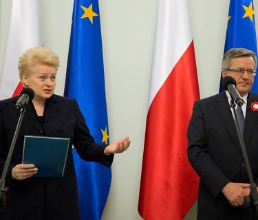 Dalia Grybauskaitė ir Bronislawas Komorowskis