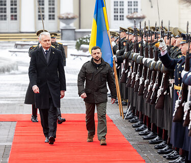 Gitanas Nausėda ir Volodymyras Zelenskis