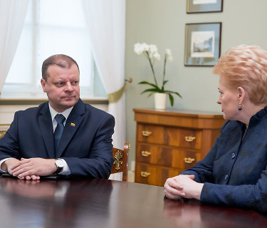 Saulius Skvernelis ir Dalia Grybauskaitė