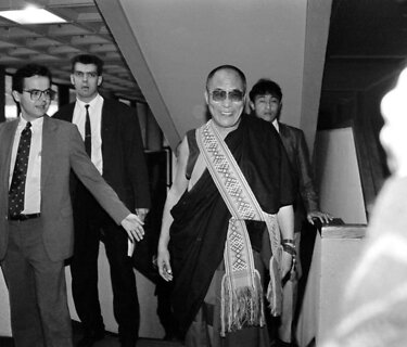 Dalai Lama Auk&scaron;čiausioje Taryboje. 1991 rugsėjo 29 d.