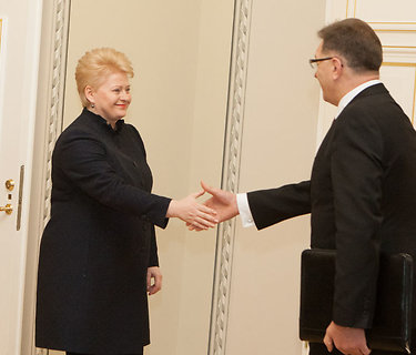 Lietuvos prezidentė Dalia Grybauskaitė ir Algirdas Butkevičius