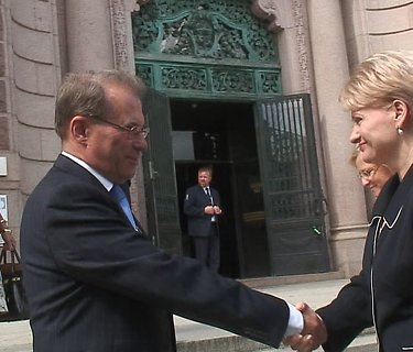 Lietuvos Respublikos Prezidentė Dalia Grybauskaitė su pirmuoju darbo vizitu atvyko į Švedijos Karalystę