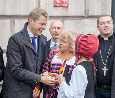 Vokietijos vienybės dieną Vilnius Vokiečių gatvę papuošė užrašu – „Deutsche Straße“