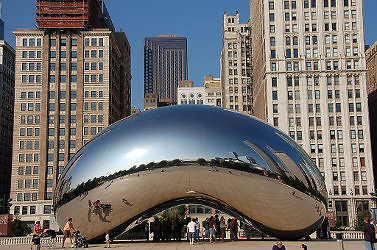 Wikipedia Commons nuotr./„Cloud Gate“ (liet. „Debesų vartai“), Čikaga, JAV
