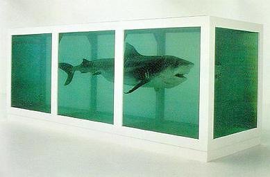 Wikipedia Commons nuotr./Svarbus YBA priklausiusio Damieno Hirsto darbas „The Physical Impossibility of Death in the Mind of Someone Living“, 1991 metai