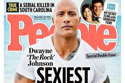 Aktorius Dwayne'as Johnsonas išrinktas seksualiausiu metų vyru: ar pritariate?