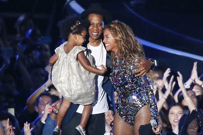 Beyonce su vyru Jay Z ir dukra Blue Ivy