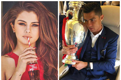 Selena Gomez ir Cristiano Ronaldo