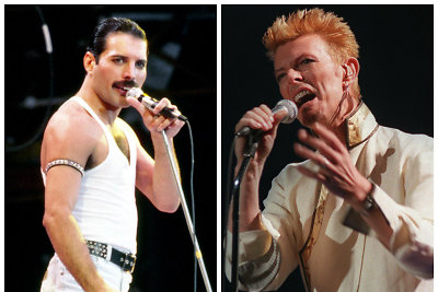 Freddie Mercury ir Davidas Bowie