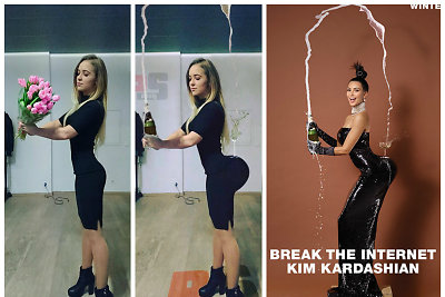 Monika Šalčiūtė ir Kim Kardashian