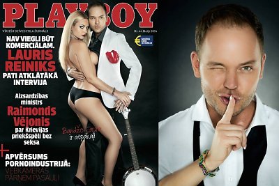 Lauris Reinikis tapo pirmuoju vyru, papuošusiu latviško „Playboy“ viršelį