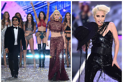 Lady Gaga dirigavo garsenybių paradui per „Victoria's Secret“ šou