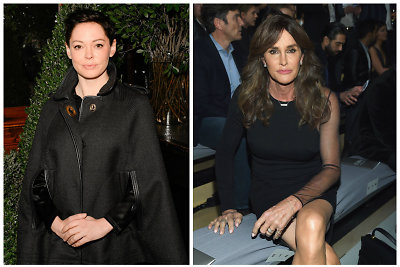 Rose McGowan ir Caitlyn Jenner