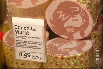 Internautų sukurtos Conchitos Wurst vardo dešros