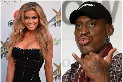 Carmen Electra ir Dennisas Rodmanas