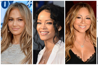 Jennifer Lopez, Rihanna, Mariah Carey ir Adele