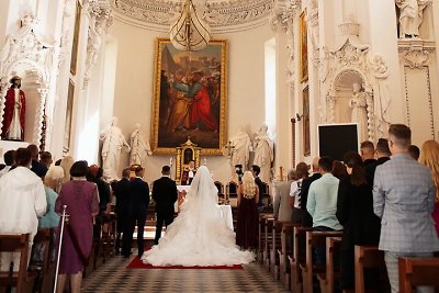Renatos ir Martino Skripin vestuvių akimirka / Dariaus Kučio nuotr.