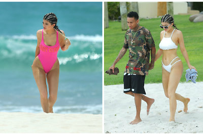 Kylie Jenner ir Tyga Meksikoje