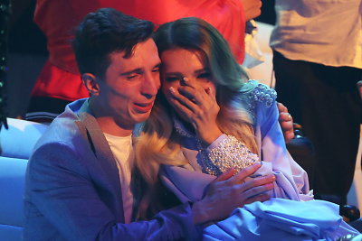 Julija Samoilova su vyru Aleksejumi