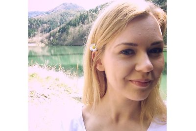 Monika Linkytė filmavimo aikštelėje Austrijoje