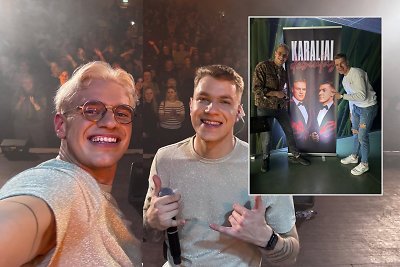Grupės „Karaliai“ nariai Lukas Karalius ir Lukas Steponaitis