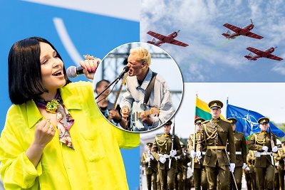 Prie Baltojo tilto – NATO festivalis: „ba.“, Monikos Liu dainos ir akrobatinis lėktuvų skrydis