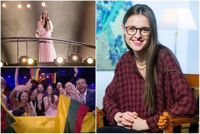 Ieva Zasimauskaitė (kairėje – 2018-ųjų metų „Eurovizijos“ konkurse)