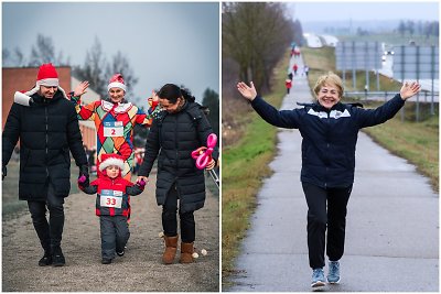 Bėgimas žiemą populiarėja: sportas sudomino ir garbaus amžiaus gyventojus